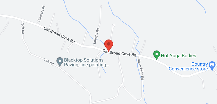 map of 615-621 Old Broad Cove Road
